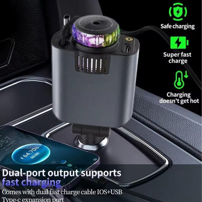 5-in-1 Starlight Car Charger – شاحن سيارة متعدد الوظائف