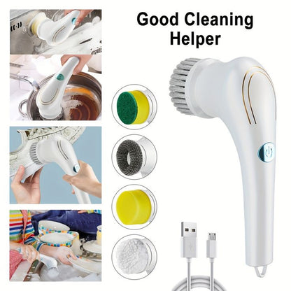 Electric Cleaning Brush – فرشاة التنظيف الكهربائية (Rechargeable Scrubber for Home Use)