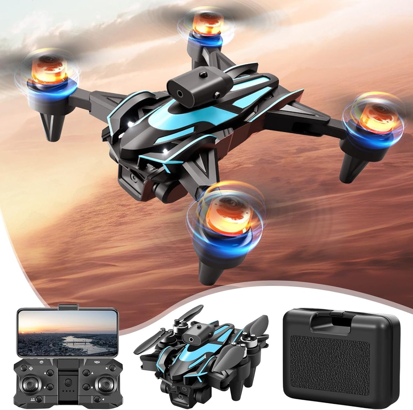 Brushless 1080P FPV Drone – درون احترافي بكاميرا HD وتحكم ذكي